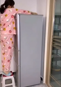 tấm phủ che đầu tủ lanh vải phủ tủ lạnh lò vi sống kèm ngăn để đồ xinh xắn