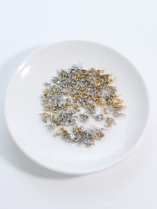 40-200pcs Stainless Steel Connector Clasp Crimp End Beads Components For Jewelry Making DIY Crafts Bracelet Necklace Accessories