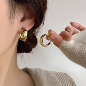 2023 Xu Hướng thời trang mới thiết kế độc đáo Thanh Lịch Tinh Tế Retro Gói C Hình Dạng khuyên nụ trang sức nữ Đảng Quà Tặng