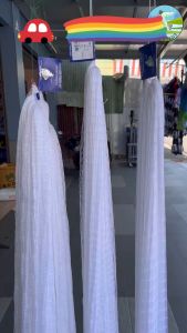 คำแนะนำ: ดางต่อแหด้าย 1.51.7233.544.55 เซน ด้ายลัง 234 ตราเรือใบ อวนต่อแหด้าย 1 ชุด