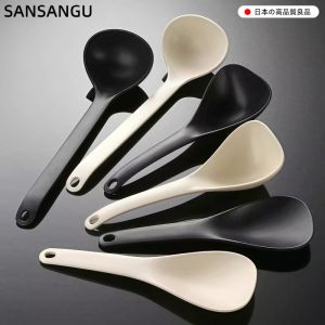 High-Temperature Resistant Alloy Soup Spoon Rice Spoon Non-Stick Pan Deepened Spoon Head Beautiful Appearance Dining Utensils
