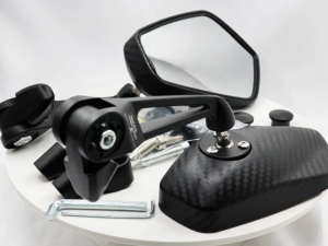 1 Pair Electric Motorcycles Modified With Universal Side Mirrors CNC Aluminum AOS9 Upgraded High-definition Anti Glare Large Field Rearview Mirrors