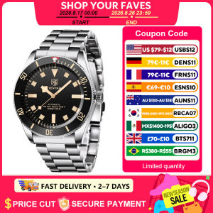 BENYAR 2026 New Men Watches Retro Black Mechanical Automatic Luxury Watch for Men Waterproof Luminous Stainless Steel Wristwatch