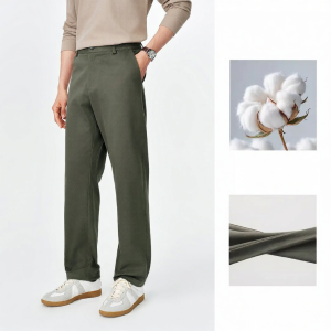 MIANXIANSHENG | Easy-care Stretchy Straight-cut Mens Casual Pants