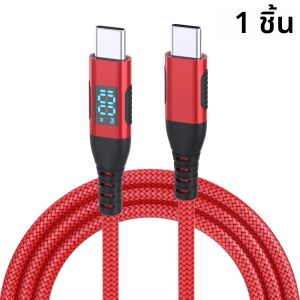 จอแสดงผล 100W ประเภท C ถึงประเภท C Fast CHARGING Data CABLE NYLON Braided สูงเกรด 480Mbps สําหรับ iPhone15 16 Samsung