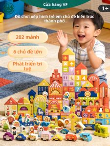 VF | Khối Xây Dựng An Toàn Kích Thước Lớn Cho Trẻ Từ 1 Tuổi Trở Lên