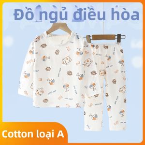 JIFANPAUL | Children Long Sleeve Lightweight Pure Cotton Sleepwear Set