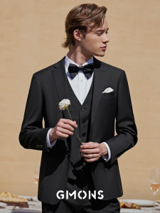 Wedding Groom Tuxedo Suit Black