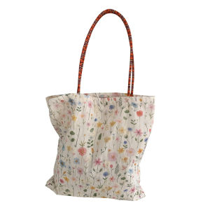 Embroidery Vintage Floral Style Large Capacity Canvas Bag