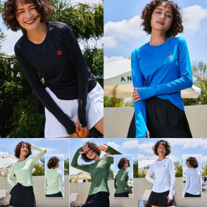 Oulla Early Autumn Casual Long Sleeve round Neck Running Fitness Womens Sweatshirt Breathable Loose Top Yoga T-Shirt