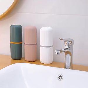 Simple Home Travel Rinse Cup Mouthwash Cup Tooth Bucket Toothbrush Toothpaste Storage Box Toothpaste Box Portable Set