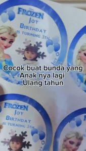 Stiker Gold & Silver Ulang Tahun Anak: Label Sticker Undangan Happy Birthday