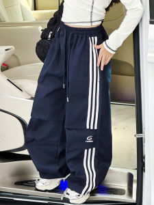 Fashionable Casual Wide Leg Workwear Pants for Girls Autumn New Style Design Sensation Versatile Loose Fit Childrens Clothing