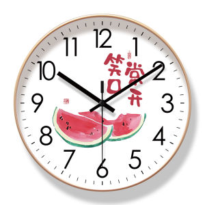 Modern Quartz Clock 6602 for Living Room Fashionable Simple Sweep Second Hand Silent round Shape Plastic Glass Mirror