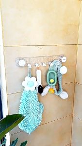Rotating Suction Cup Hook Wall Mounted Towel Rack Vacuum Cup Hook Fashion Kitchen Utensils Storage Row Hook