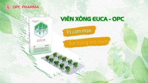 Viên xông EUCA OPC - Viên xông hương tràm vim báo gấm - Xông khi cảm cúm xông sát khuẩn mũi họng