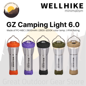 WELLHIKE Outdoor Camping GZ Light 2600mah LED Tent Hiking Atmosphere Lighthouse Flashlight Lamp Lantern