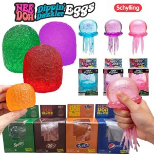 Schylling NeeDoh Soda Gumdrop &Jellyfish & Candy Squeeze Sensory Fidget Stress Relief Surprise Blind Box Present For Kids Adults