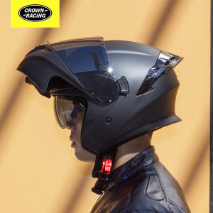 Motosikal Dual Visor Flip Up Modular terbuka wajah Helmet DOT pengesahan Helmet motosikal warna Matte