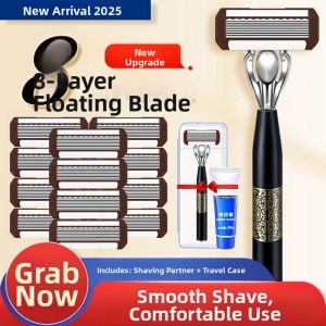 XIANYINLI | Dao Cạo Râu Cao Cấp Mới 8 Lớp Lưỡi