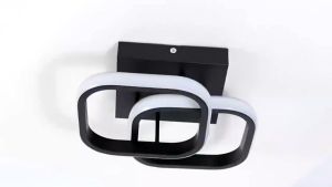 โคมไฟเพดาน LED 3 สี มินิมอลลิสต์ 32W พร้อมปลั๊ก 3 พิน สำหรับห้องนอนและแต่งห้อง