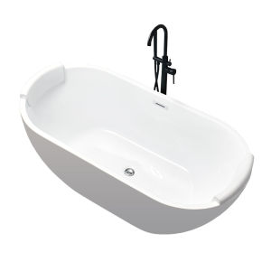 European-Style Acrylic Bathtub Adult Home Use Small Apartment Bathtub Thin Edge Seamless Insulation Independent 1.4-1.7 M