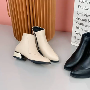 Korean Style High-End Boots Ladies Party Fashion High Heels Soft Comfortable