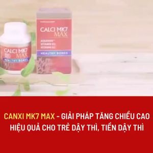 Calci MK7 Max - Viên uống bổ sung canxi tảo đỏ tự nhiên vitamin D3 MK7 hộp 60 viên