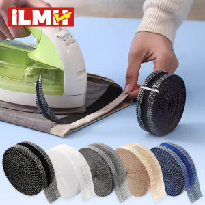 Self Adhesive Pants Hem Tape No Sew Iron on Trouser Edge Hemming Strip DIY Fabric Adhesive Tape for Quick Fix Jean Clothing