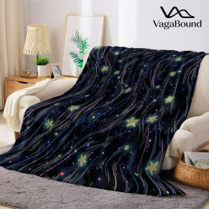 BILIBILI | Starry Stream Night Flannel Blanket Warm Soft Halloween Christmas Decorative Couch Warm Cozy All-Season Gift
