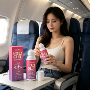 EELHOE | EELHOE Body Adhesive Glue for Clothes Sweat Resistant Roll on Skin Glue Water Wash off Fast Drying Liquid Body Glue for Skin