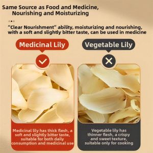 WENXIANGZAN | Genuine High-Quality Lanzhou Lily Dried Premium Natural Unsulfured Wild Lily Dried Slices