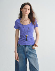 epoque de rueen | Slimming Multi-color Cotton T-shirt Women Summer
