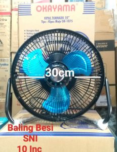 Kipas Angin Meja Besi Tornado 10 inch Sudah SNI Garansi Resmi 1Th