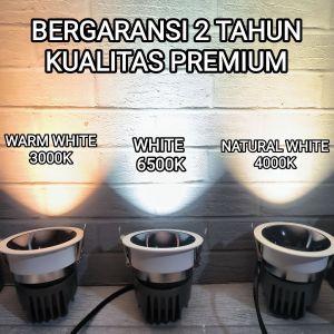NAVIGATE LAMPU LED COB DOWNLIGHT SPOTLIGHT 12W 12 WATT CAHAYA PUTIH / WARM WHITE 3000K / NATURAL 4000K  KEKUNINGAN SNI BERGARANSI 2 TAHUN KUALITAS PREMIUM