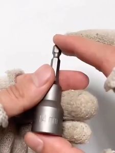 9pcs/Set Socket Adaptor Mata Bor Drill Bit Hex Shank Kunci Sok 5-13mm