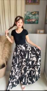 กางเกงอัดพีทเกรดAฟรีไซรลายกราฟฟิก เอง24-50 ยาว40ใส่สบายยืดเยอะ