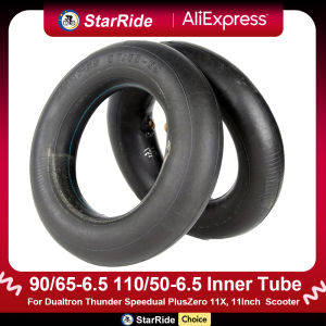 90/65-6.5 110/50-6.5 Inner Tube with Bent Valve Stem 11 Inch Inner Tire for Dualtron Thunder Speedual Plus Zero 11X E-Scooter