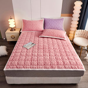 ที่นอน กำมะหยี่น มคุณภาพ สูงสี ทึบสไตล์ มินิมอล หนาอบอุ่นยืด หยุ่นไม่ลื่น เสื่อทาทามิอ่อนผ้า ปู ที่นอน หอพัก นักเรียน ใบหน้า