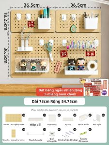 YIBANQI | Bảng Treo Không Cần Khoan Gắn Tường Chứa Đồ Kim Loại