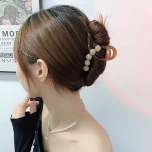 Fashion Temperament Elegant Brown Hair Claw Hair Accessories for Women Girls