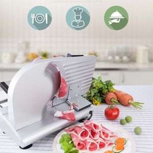 220V Electric Slicer Meat Vegetable Cutter Household Small Lamb Roll Beef Toast Bread Fruit Meat Machine