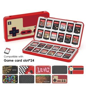 DATA FROG 24-in-1 Game Card Holder Case for Switch / Switch OLED Cartridge Storage Box Protective Chip Organizer