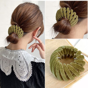 GIVA High Quality Hair Clips Disk Hair Ponytail Buckle Velvet Hair Claw Women Meatball Head Hair Pins