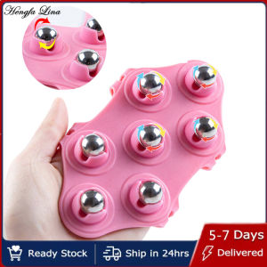 Hengfa Lina Body Massage Glove Roller Ball Fat Burner Muscle Pain Relief Relax Anti-Cellulite Massager for Back Leg Buttocks Body Care