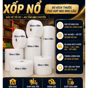 [HCM]Màng Xốp Hơi bong bóng khí có nhiều kích thước (20cm..50cm)chống sốc gói hàng chống bể vỡ Phụ Liệu May Mặc Lộc Phát