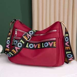 Womens Crossbody Bag Waterproof Nylon Oxford Shoulder Messenger Bags Casual Large Capacity Handbag Ladies Travel Shopping Tote