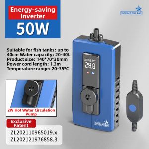 sunsun | Automatic Thermostat Energy Saving Variable Frequency Digital Display Automatic Power Off When No Water Fish Tank Heater
