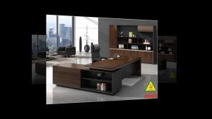 Bàn giám đốc gỗ MDF đơn giản  phong cách hiện đại BGD401 - NỘI THẤT LẮP RÁP VIENDONGADV