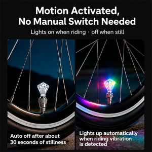 ✨SMALL LIGHT BIG WOW! lampu basikal kelip kelip led bicycle valve lights lampu tayar basikal LED flashing light 2 PCs For motorcycle bicycle wheel tire tire valve car lamp Bike Car Tire Tyre Wheel Valve Caps Accessories fluorescent bar wheel lamp
